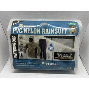 Vintage Stearns XL Waterproof Rainsuit DryWear - NEW!